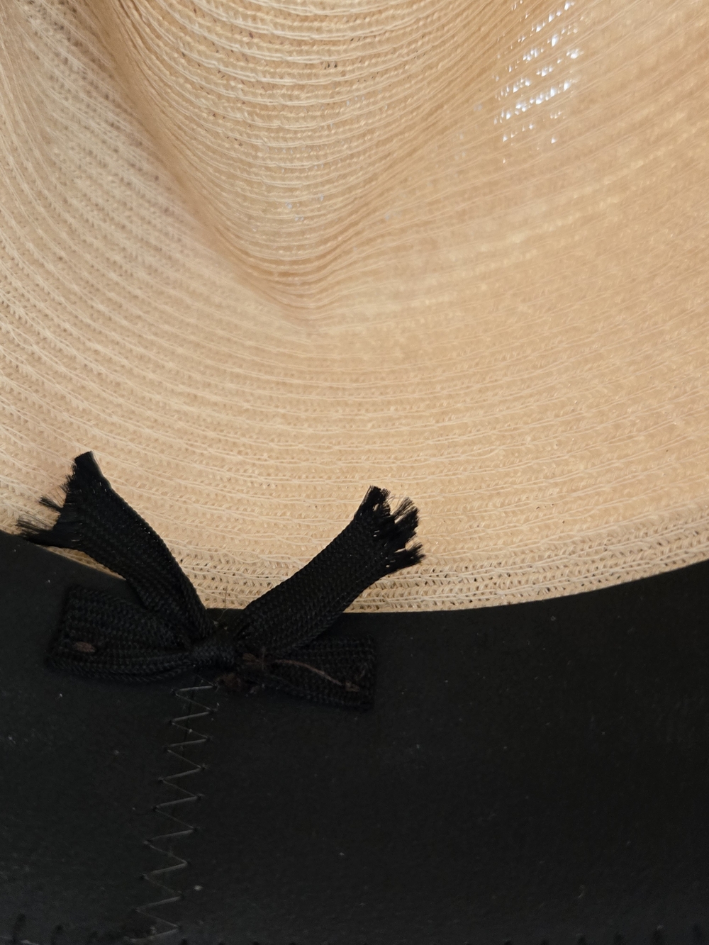 Vintage Dobbs Fifth Avenue Straw Fedora Paisley Band USA Hat 7 1/4 - Picture 8 of 9